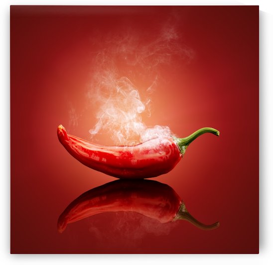 Chili red steaming hot by Johan Swanepoel