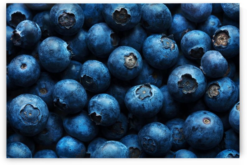 Blueberries Background Close-up by Johan Swanepoel