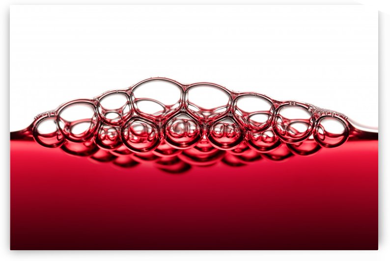 Red Wine Bubbles by Johan Swanepoel