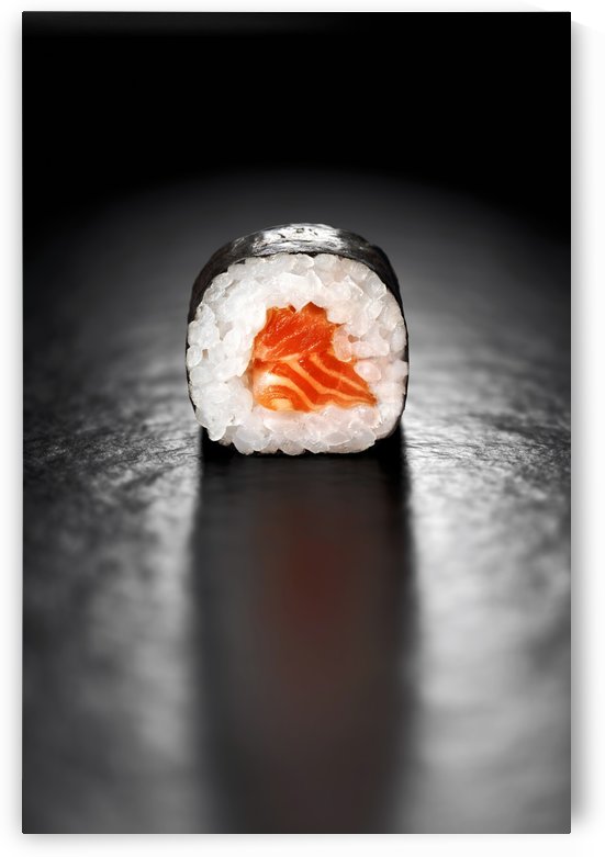 Maki Sushi Roll with Salmon by Johan Swanepoel