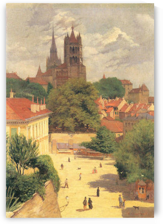 View of Lausanne by by Felix Vallotton