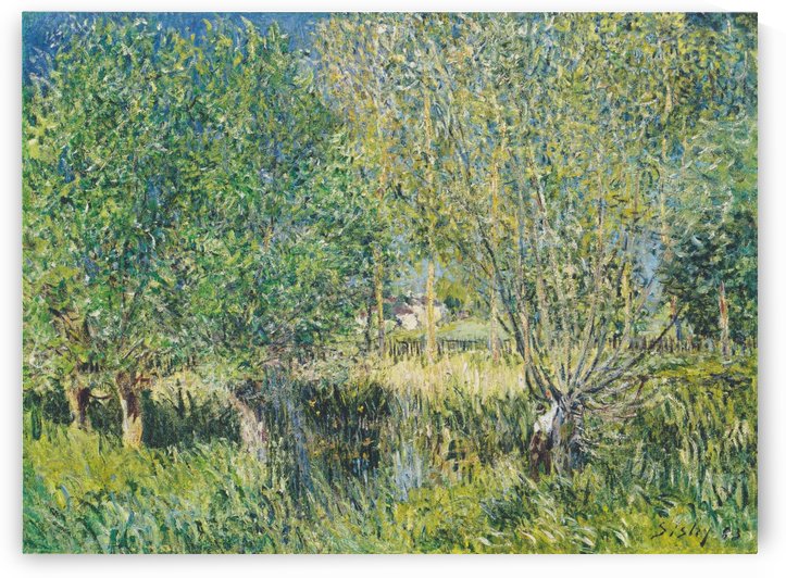 Pasture on the banks of the Orvanne by Alfred Sisley
