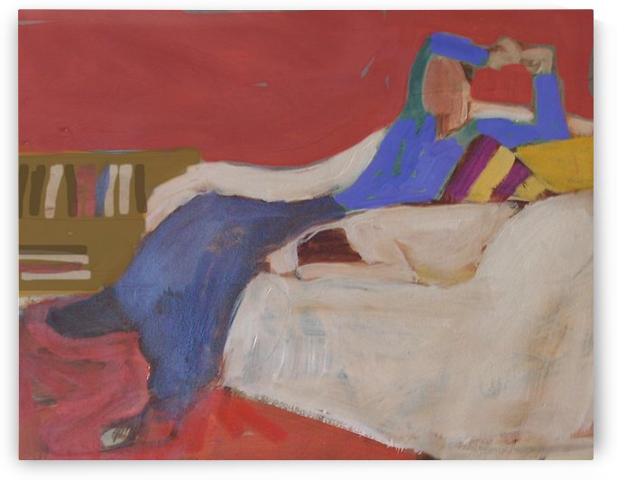 Young Woman in Repose by DONNA REIBSLAGER