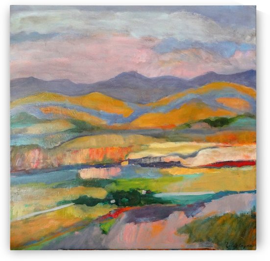 Small Town in The Hills by DONNA REIBSLAGER