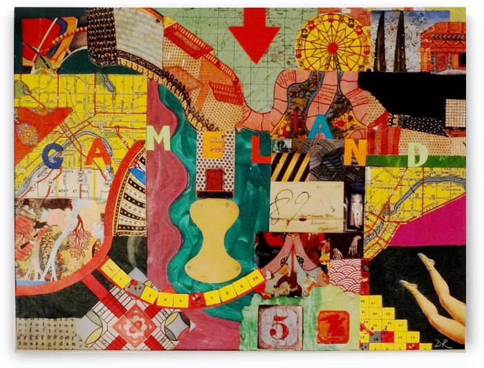 Map of Gameland by DONNA REIBSLAGER