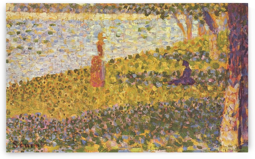 Femmes au bord de l eau by Georges Seurat