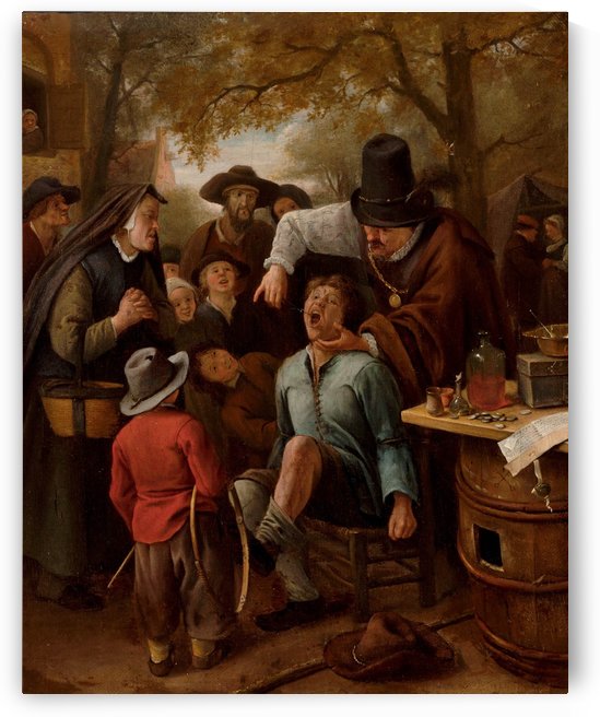 A tooth-puller by Jan Steen