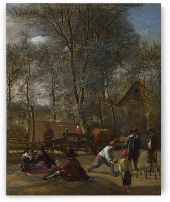 Skittles Players Outside an Inn by Jan Steen