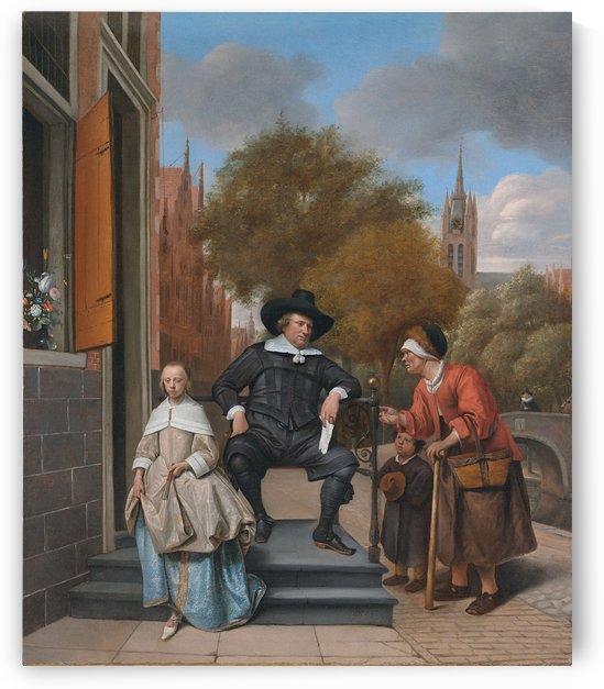 Adolf en Catharina Croeser aan de Oude Delft by Jan Steen