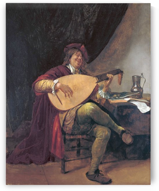 Selbstportrat als Lautenis by Jan Steen