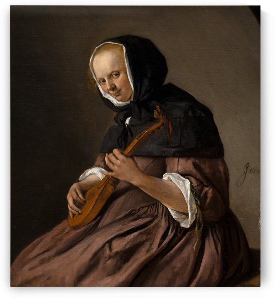 Woman Playing the Sistrum by Jan Steen