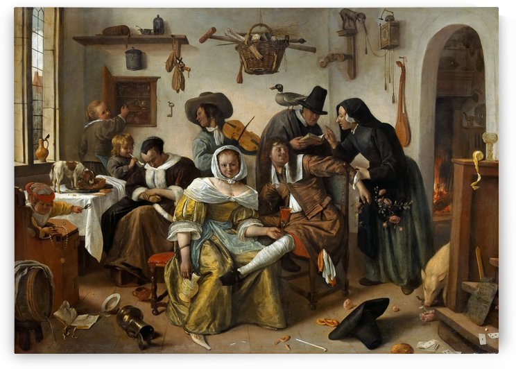 The world turned upside by Jan Steen