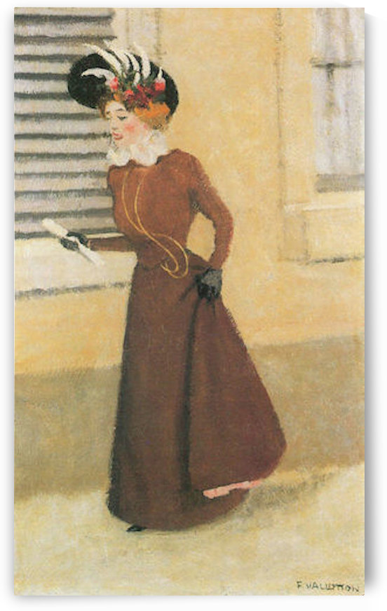 Woman with hat by Felix Vallotton