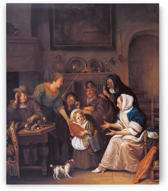The feast of St Nicholas by Jan Steen