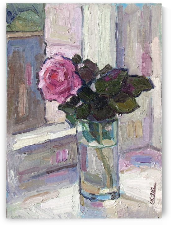Rose in the Glass by Ivan Kolisnyk