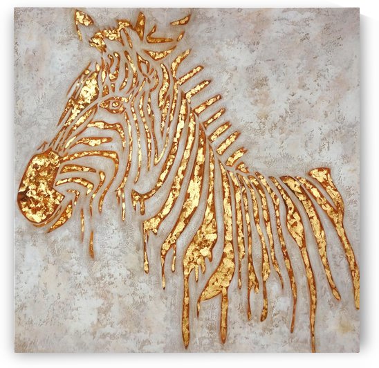 Gold Zebra by Yurovich Gallery