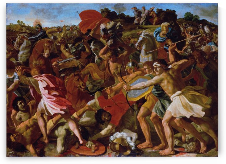 The Victory of Joshua over the Amalekites by Nicolas Poussin