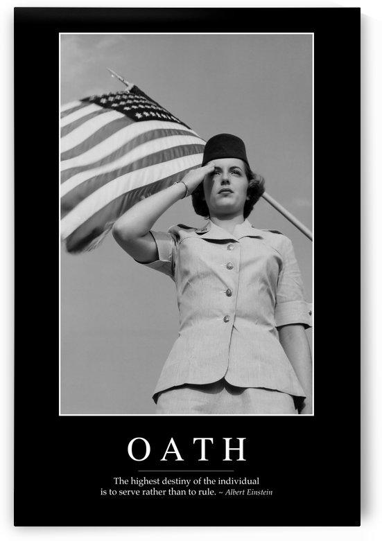 Oath: Inspirational Quote and Motivational Poster by StocktrekImages