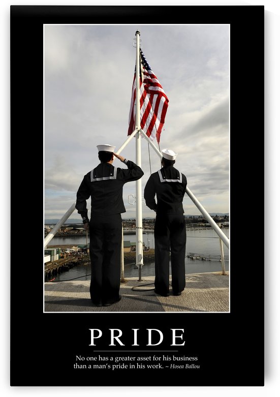 Pride: Inspirational Quote and Motivational Poster by StocktrekImages