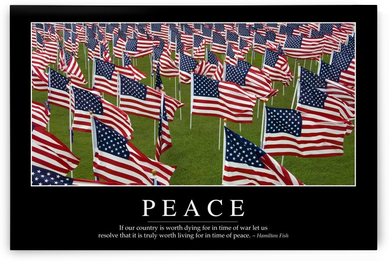 Peace: Inspirational Quote and Motivational Poster by StocktrekImages