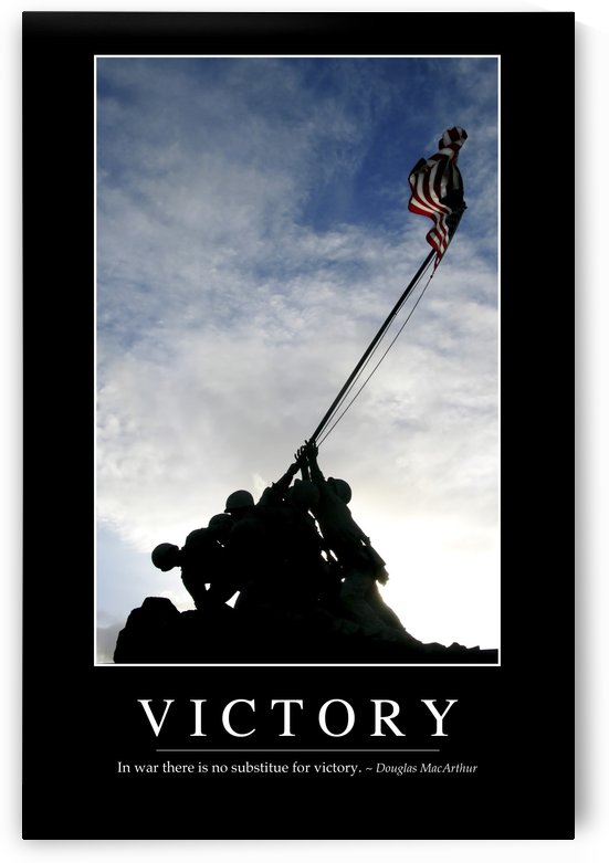 Victory: Inspirational Quote and Motivational Poster by StocktrekImages