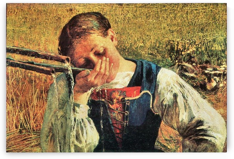 At the well by Giovanni Segantini