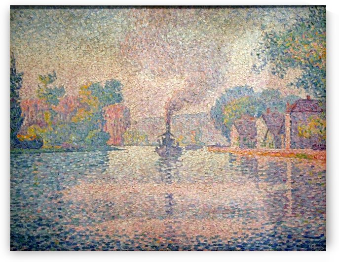LHirondelle Steamer on the Seine by Paul Signac