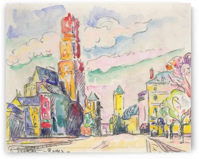 Rodez by Paul Signac