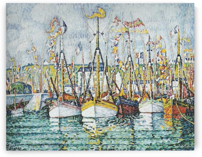 Benediction des thoniers a Groix by Paul Signac