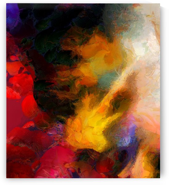 Colorful oil on canvas by Bruce Rolff