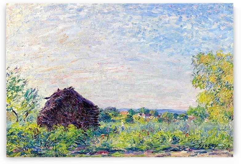 Landscape with the Stack of Firewood by Alfred Sisley