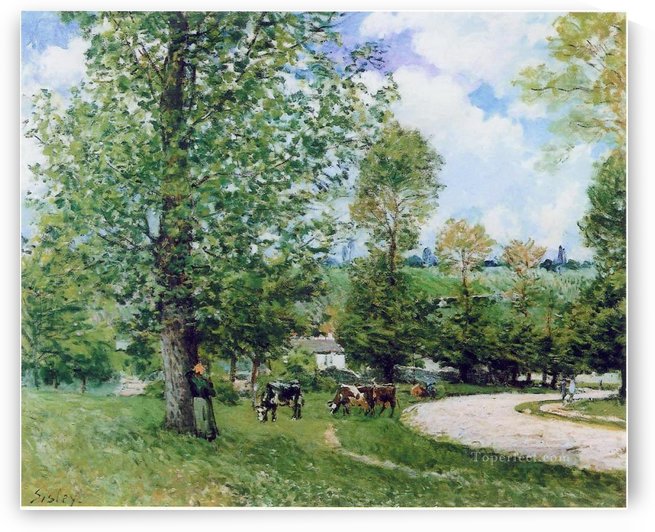 The Cows at Pasture by Alfred Sisley