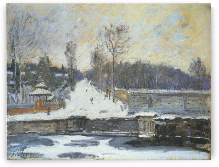 The Watering Place at Marly-le-Roi by Alfred Sisley