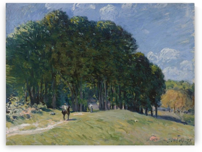 The Horseman by the Forest's Edge by Alfred Sisley