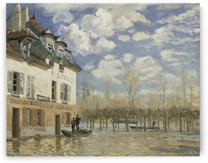 The Loing Channel, Tow-Path by Alfred Sisley
