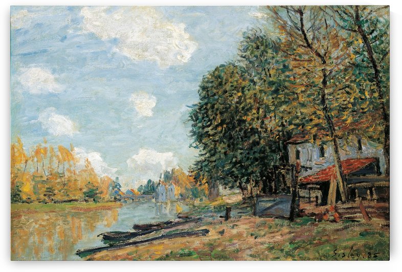 The Banks of the River Loing by Alfred Sisley