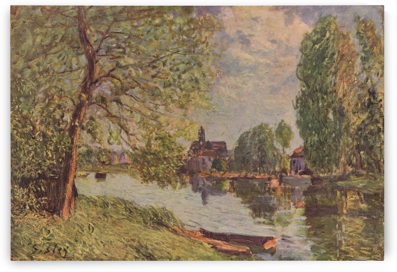 Landscape near Moret by Alfred Sisley