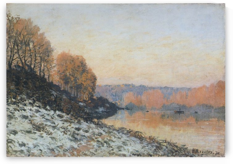 The Seine at Bougival by Alfred Sisley