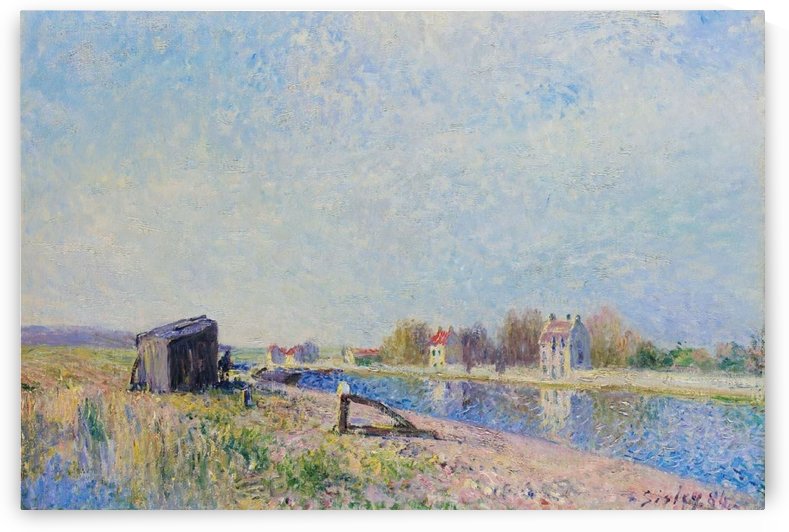 The Channel of Loing at Saint-Mammes by Alfred Sisley