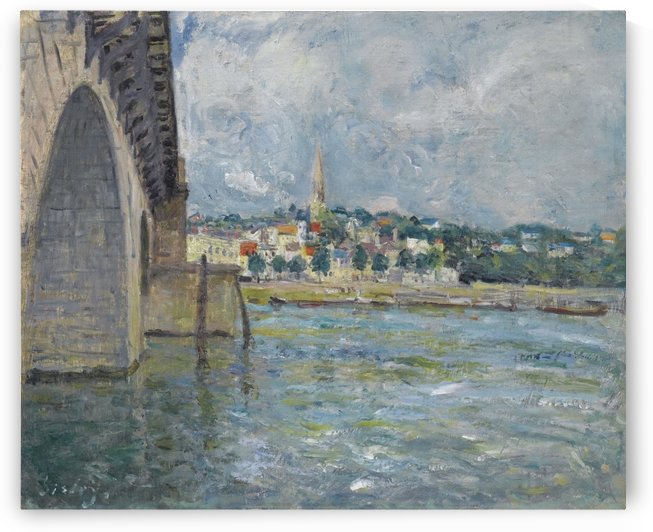 The Bridge St. Cloude by Alfred Sisley
