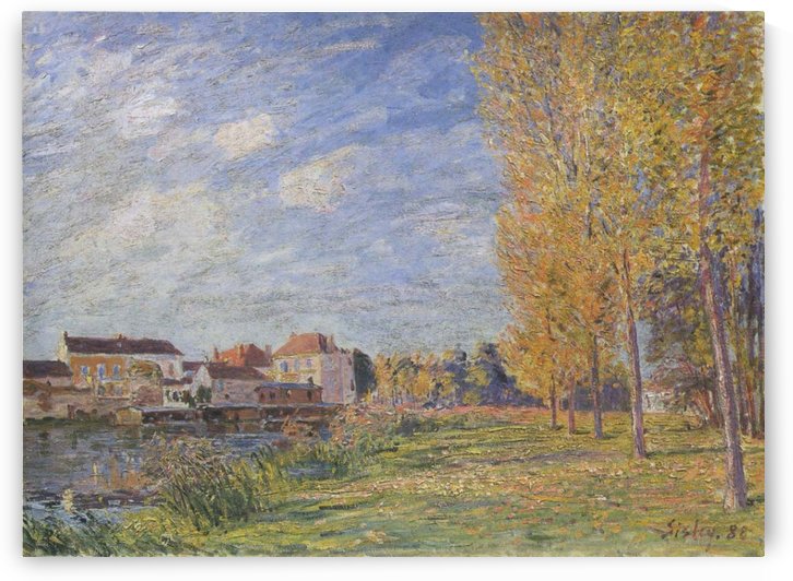 The Summer in Moret by Alfred Sisley