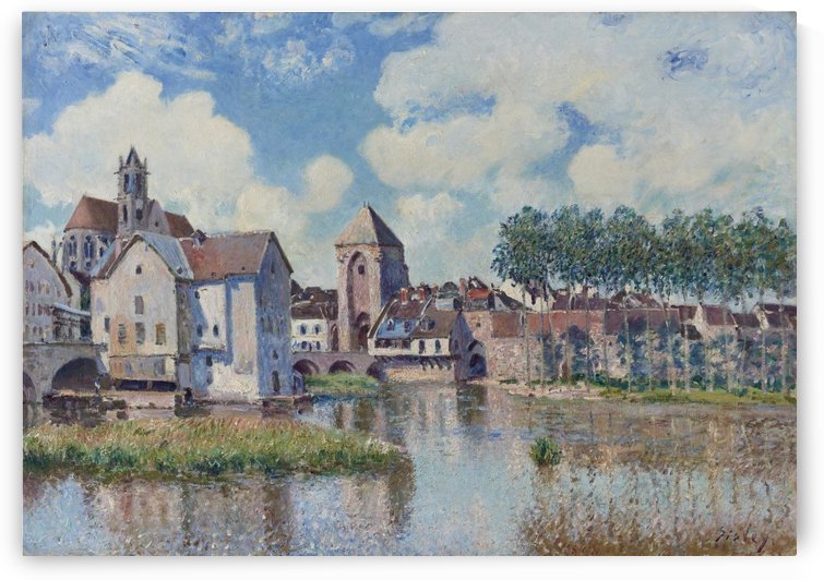 View of Moret-sur-Loing by Alfred Sisley