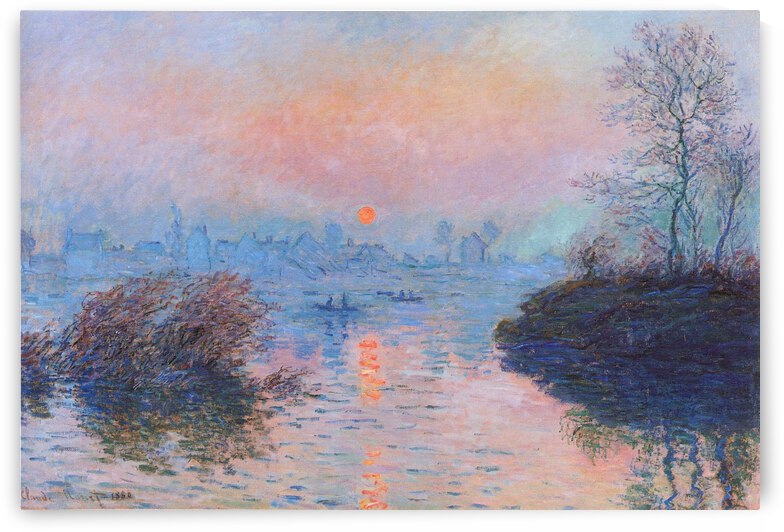 The Winter, near Lavacourt by Claude Monet