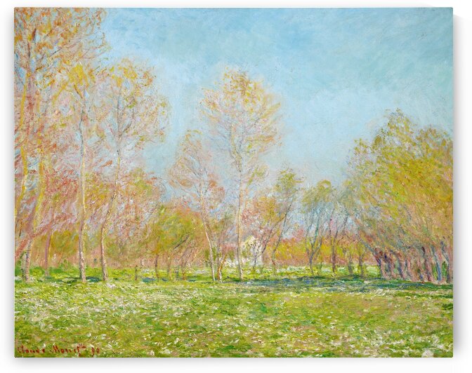 Spring Effect at Giverny by Claude Monet