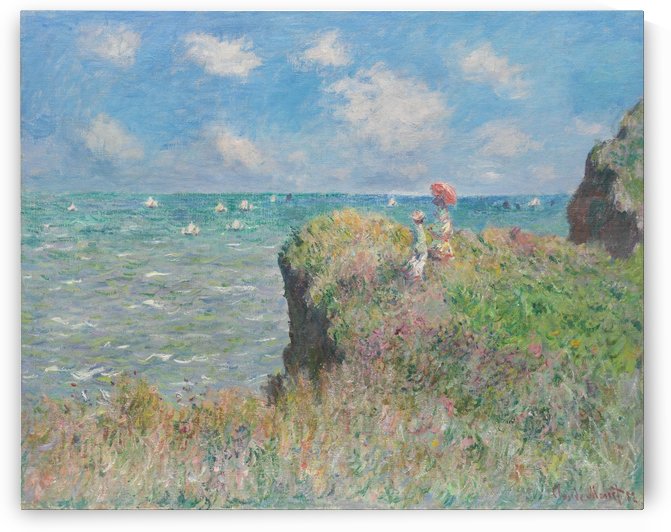 View to the Sea from the Cliffs by Claude Monet