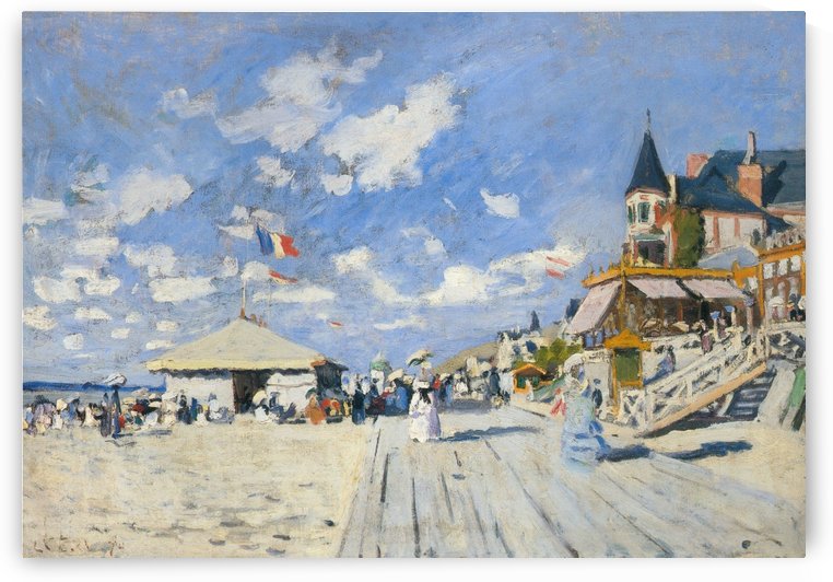 The Sandbeach at Trouville by Claude Monet