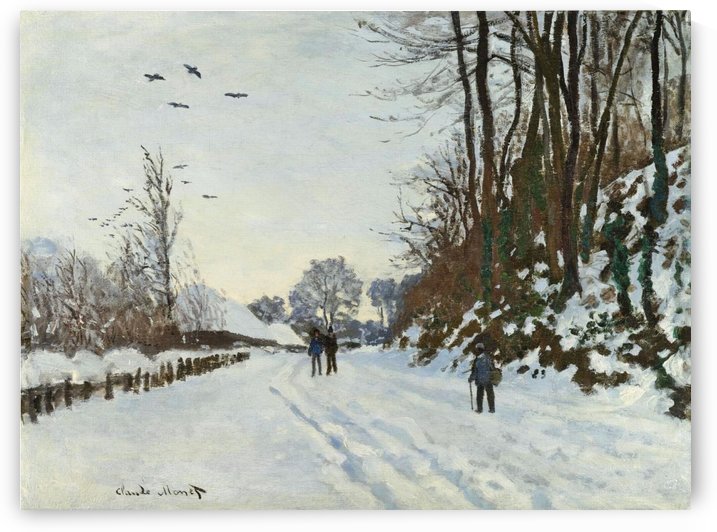 the Road to the Farm Saint-Simeon in Winter by Claude Monet
