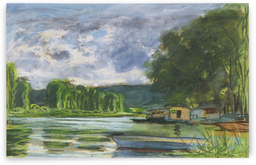 The Banks of the Seine near Jeufosse (Eure) by Claude Monet