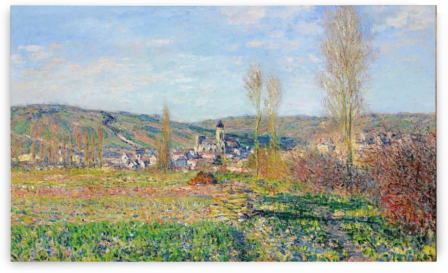 The Spring at Vetheuil by Claude Monet