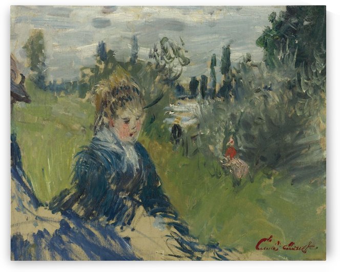 At the Meadow, Vetheuil by Claude Monet
